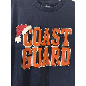 United States Coast Guard Christmas Santa T-shirt MEDIUM